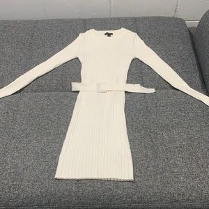Forever 21 sweater dress white never worn